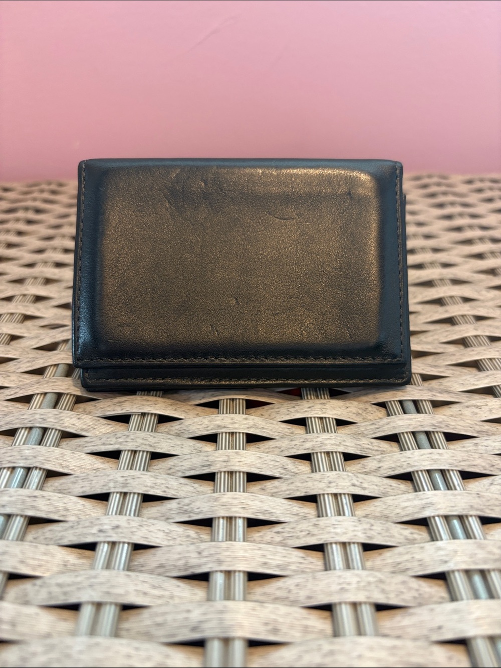 Bosca 1911 Black Leather Slim Wallet